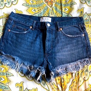 Free People denim cut off jean shorts